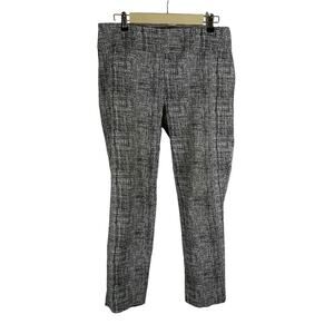 AVA & GRACE, SIZE 12,PANTS BLK/W PATTEN. ELASTIC WAIST